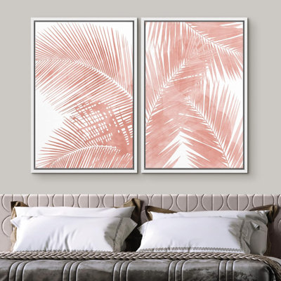 " Mid-Century Geometric Ring " 2 - Pieces on Canvas