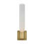 Kelly Wearstler Volver 1-light Medium Single Sconce in Bronze with Clear Etched Glass shade-768992682-768992680