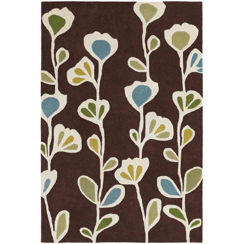 Inhabit Designer Brown Area Rug, 7'9" x 10'6"