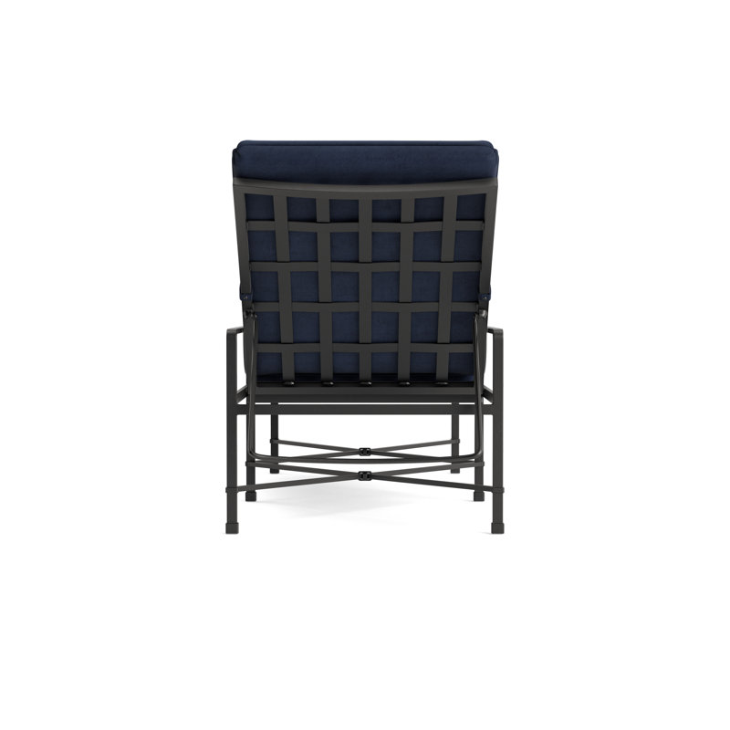Venetian Outdoor Chaise Lounge, Textured Pewter, Fusion Neptune