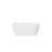 60" x 29.53" Freestanding Soaking Acrylic Oval Bathtub with Sharp Edges
