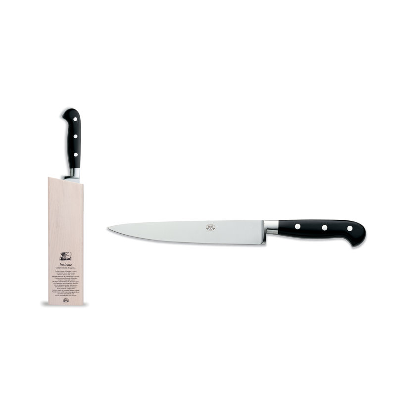 Intero Slicing Knife With Insieme Magentic Block, Black
