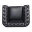 Luxueux fauteuil d'appoint en similicuir avec des pieds robustes en bouleau et un design élégant pour le confort et le style-987784955