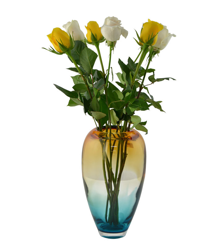 Vase en verre 11 pouces Ombre