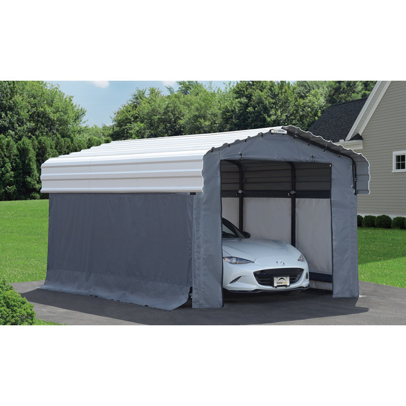 Enclosure Kit for Arrow Carport 10ft x 15ft Grey