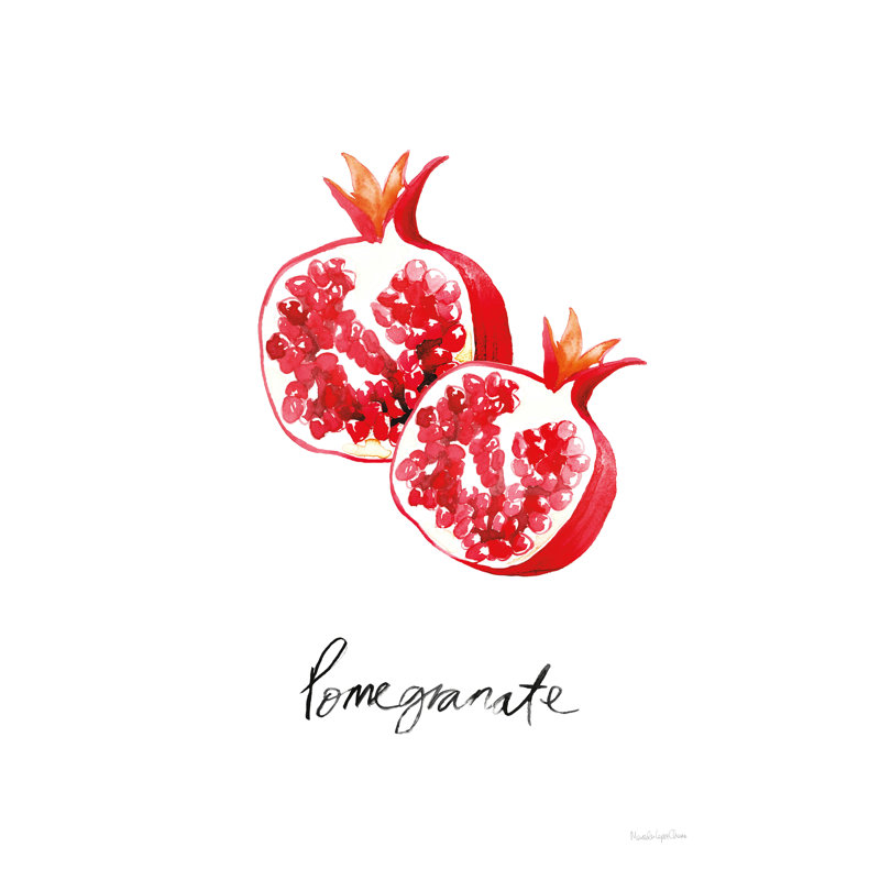 " Pomegranates ", 48" H x 32" W x 1.25" D