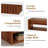 Rectangular Coffee Table with Drawers and Storage Shelves For Living Room-513440611