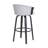 Boeschen Swivel Counter or Bar Height Upholstered Bar Stool with Arms and Footrest in Wood-1964245476-1987370483