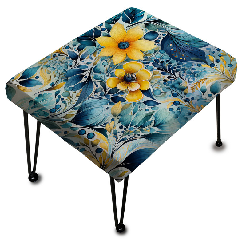 Watercolor Dreams Paisley Pattern - Paisley Rectangle Ottoman