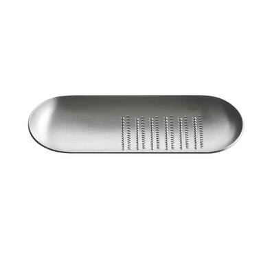 Kitchen Cooking Stainless Steel Garlic Ginger Grater Mini Silver