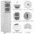 Tall White Cabinet For Bathroom - With Drawer, Doors And Adjustable Shelf Freestanding Bathroom, Door Drawer Space-1788044530