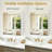 30'' x 26'' Double Door Beveled Medicine Cabinet With Mirror Door & Removable Shelves, No Assembly（White）-2132116890
