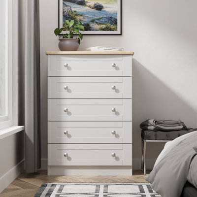 77 cm W Chest of 5 Drawers