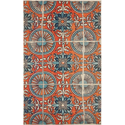 Eddins Washable Geometric Indoor Rug