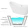 Boracay 67" Acrylic Freestanding Bathtub With Chrome Drain and Overflow Cover