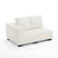 Canapé modulaire rembourré beige à 2 places avec accoudoir gauche et 2 coussins, rembourré entièrement en mousse sans assemblage requis-503381839