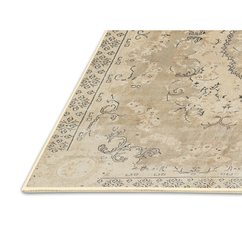 Tapis oriental beige / noir / brun, Rectangle 8 pi x 10 pi