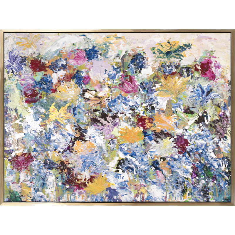 Among The Flowers I Painting, 48" H x 60" W