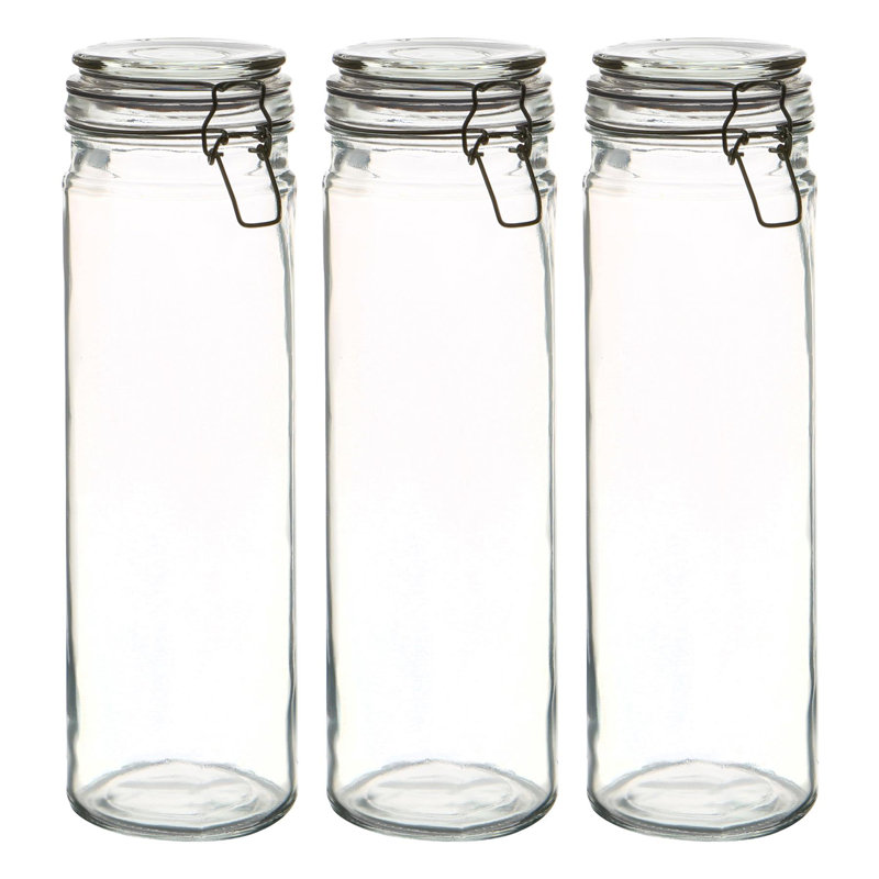 Argon Tableware - Glass Spaghetti Jars, Clear