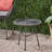 Sleek Grey Side Table With And Smooth Tempered Glass Contemporary