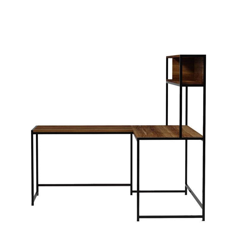 Nafne L-Shaped Writing Desk, Walnut