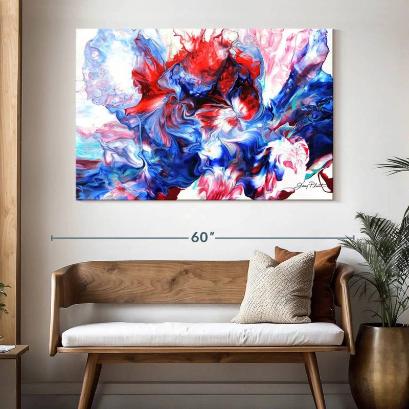 Avery abstrait versant V, H 34 po x l 51 po