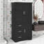 Armoire de rangement haute et spacieuse avec tiroirs et portes-78716038