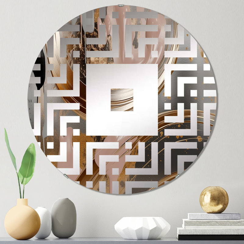 Aspelare - Miroir mural carré, 23,6 po x 23,6 po