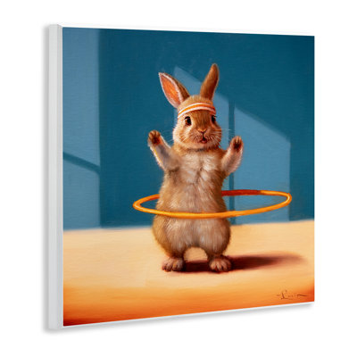 Art mural Hula Hooop Rabbit, par Lucia Heffernan