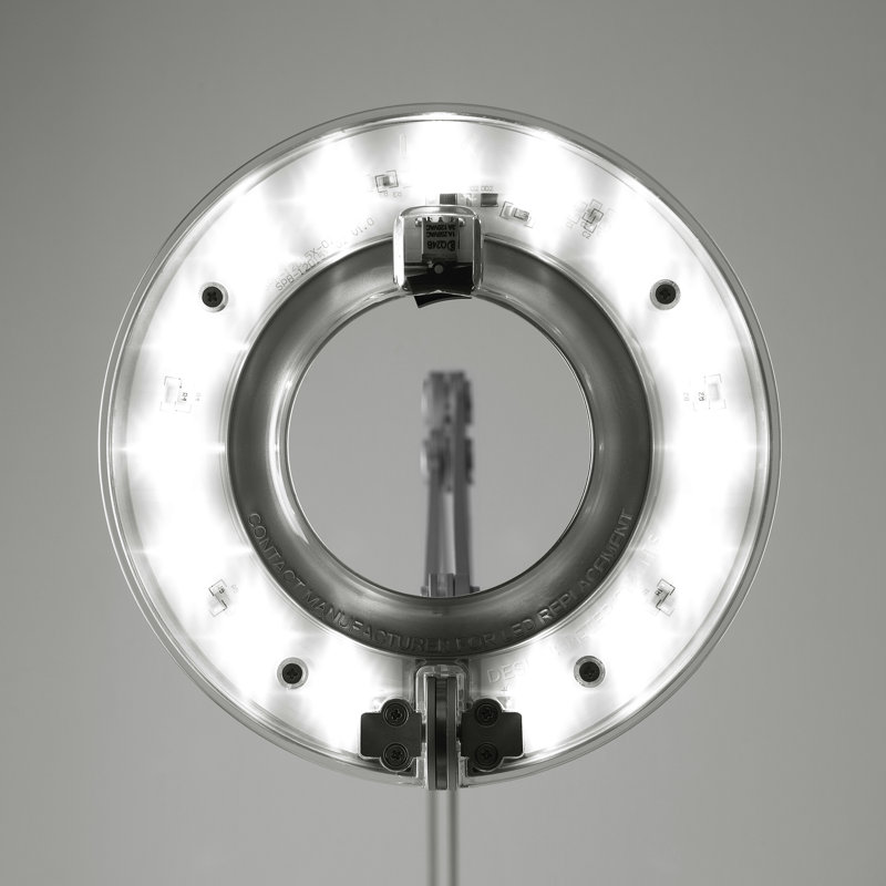 Link Desk Lamp, 33" H x 8.5" W x 7.5" D, Silver