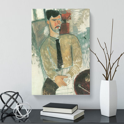 Henri Laurens by Amedeo Modigliani - Wrapped Canvas