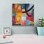  «Freeway 3» par Cheryl Warrick, art mural sur toile, 12 po x 12 po