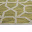 Tapis de couloir contemporain, transitionnel, à motif géométrique, texturé, haut-bas coupé et bouclé 2 pi x 6 pi