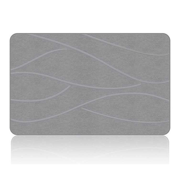 Orren Ellis Bath Mat Diatomaceous Earth Bath Mat, Non-Slip Super ...