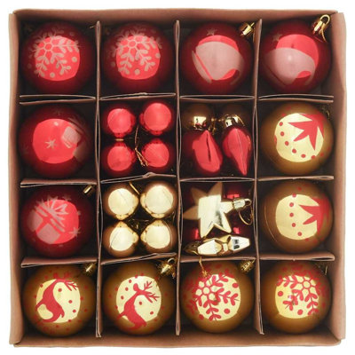 vidaXL Christmas Bauble Plastic
