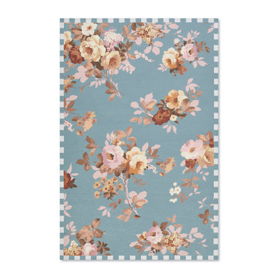 Wild Rose Washable Rug