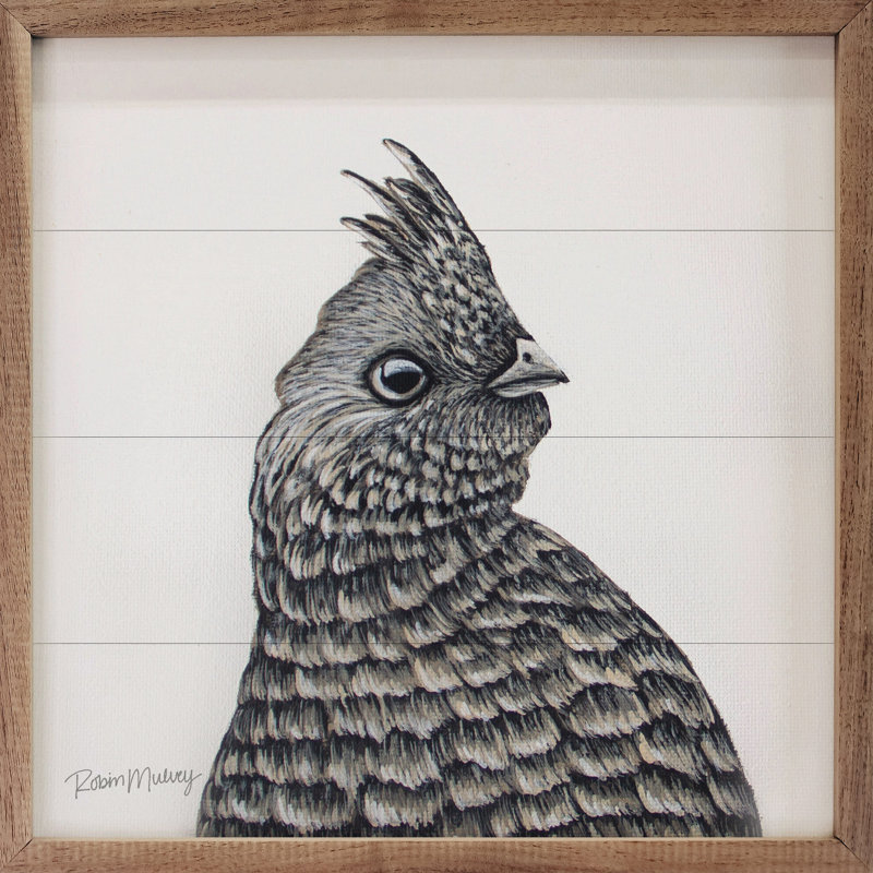 Grouse By Robin Sue Studio, 4" H x 4" W