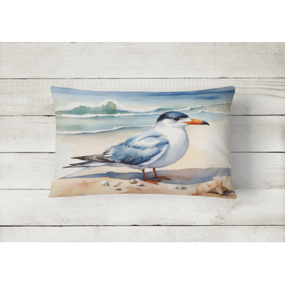 Tern Resting Throw Pillow