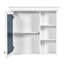 Armoire de rangement murale 30 "avec tablettes réglables, rangement au-dessus de la toilette-905106572