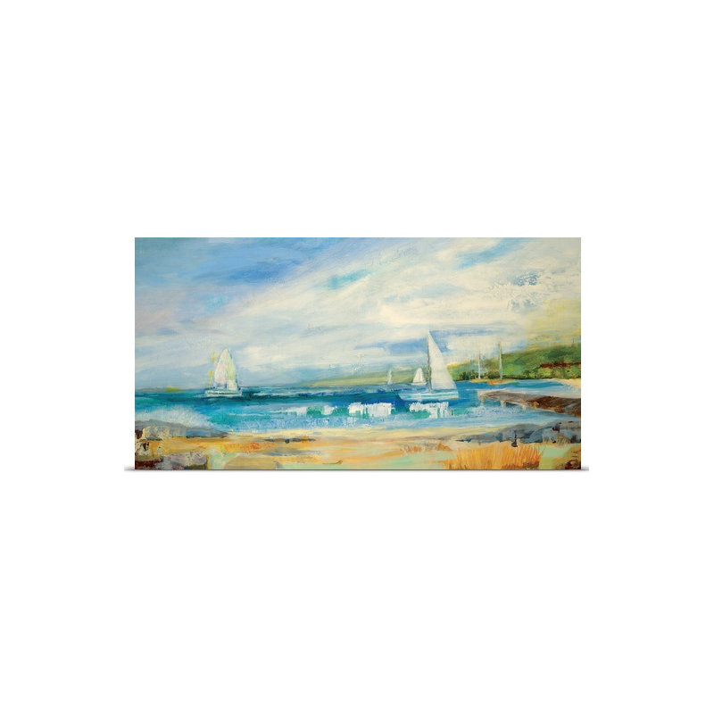 Martins Seaside Harbor I - Imprimé, H 15 po x l 30 po x P 1,5 po, Toile