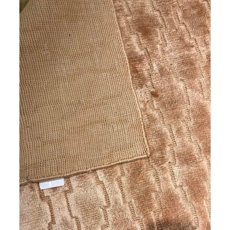 Canvello Modern Hand Knotted Silk Rug - 6'2" X 9'3"