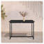 Outdoor Patio Counter Height Dining Table In Black Aluminum
