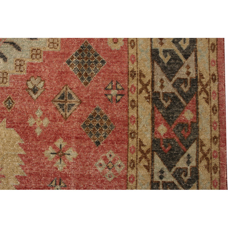 Distressed Homage Hand Knotted Wool Area Rug, Rectangle 12' x 16'