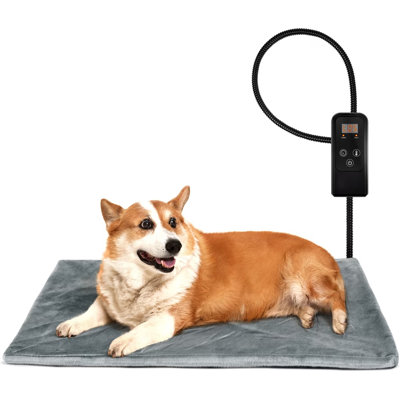 Coussin chauffant pour chien et chat avec housse amovible