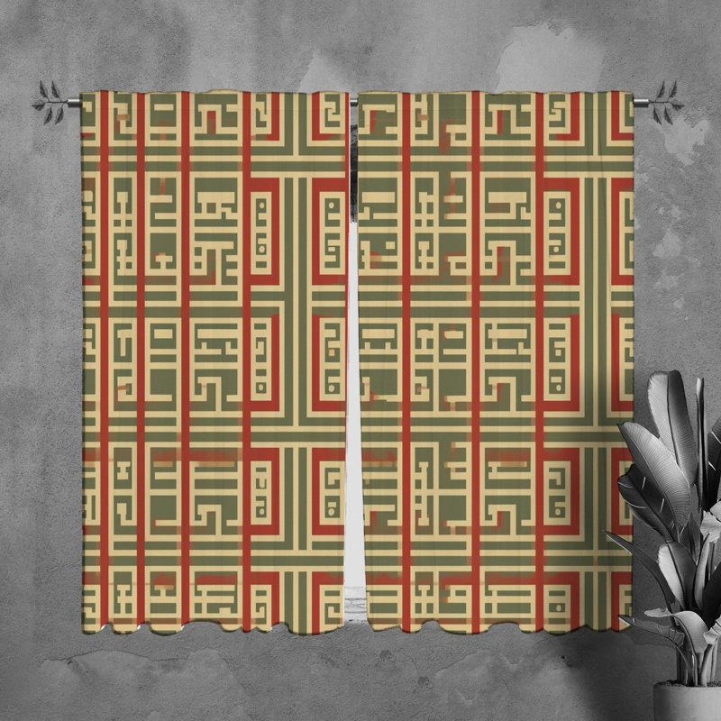 Paire de rideaux obscurcissant en polyester Tacoya, L 20 po x L 61 po