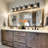 Modern Farmhouse Dimmable Bathroom Vanity Light with Seeded Glass and One-Piece Backplate-938111433-938111432