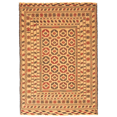 Whittaker Beige Tapestry Kilim 4'4" x 6'3"