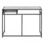 Bureau d'ordinateur, bureau personnel, ordinateur portable, tiroir de rangement, L 42 po, bureau, stratifié, noir, contemporain-166101186-166101184