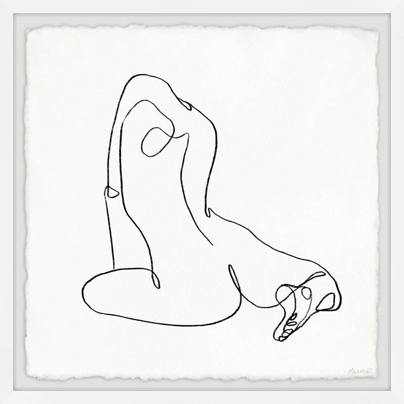 Stretching - Single Picture Frame Print, 45cm H x 45cm W x 3.81cm D