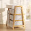 AIYAPLAY Baby Changing Table with 3 Drawers, Basket, Waterproof Pad